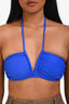 Ganni Cobalt Blue Ruched Bikini Top Size 32