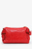 Miu Miu Red Leather Bow-Accented Shoulder Bag