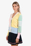 Thom Browne Multicolour Cotton Four Bar Cardigan Size 40