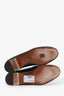 Ralph Lauren Brown/Green Leather Loafers Size 9.5 Mens