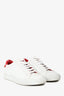 Givenchy White/Red Leather Urban Street Low Top Sneakers Size 37