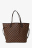 Louis Vuitton 2018 Damier Ebene Rose Ballerine Neverfull MM With Pouch