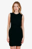 T by Alexander Wang Black Ruched Sleeveless Mini Dress Size S