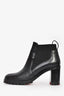 Christian Louboutin Black Leather 'Marchachroche' Heeled Boots Size 37.5