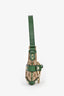 Gucci Green/Brown Canvas Monogram Horsebit Chain Mini Shoulder Bag