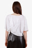 Mugler White Cotton Short Sleeve Top Size 40