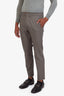 Loro Piana Grey Virgin Wool Straight Leg Pants Size 48 Mens