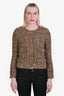 Pre-loved Chanel™ 2003A Multi-Coloured Tweed Buttoned Jacket Size 40