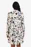 Derek Lam 10 Crosby White/Multi Printed Long Sleeve Mini Dress Size 4