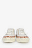 Louis Vuitton White Leather Monogram Crafty Sneakers Size 8.5