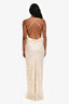 Rat & Boa Cream Pattern Sleeveless Maxi Dress Size S