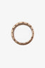 Bvlgari 18K Rose Gold & Black Ceramic B.Zero1 Rock 4-Band Ring Size 66