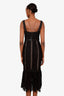 Self-Portrait Black Corded Lace Midi Dress Size 4