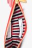 Thom Browne Navy Blue/White Leather Dachshund Dog Pouch
