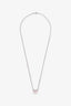 Hermès Pink/Silver Tone Mini H Pop Pendant Necklace