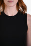 Stella McCartney Black/Green Peplum Top Midi Dress Size 42
