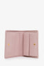 Miu Miu Pink Matelassé Nappa Leather Small Wallet