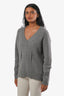 Tom Ford Grey Cashmere V Neck Sweater Size P/S