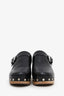 Isabel Marant Black Leather Titya Clogs Size 40