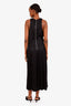 Celine Black Sleeveless Blouse Pants Zippered Jumpsuit Size 38