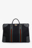 Gucci Black Canvas Leather Extra Large GG Bauletto Duffle Bag With Strap