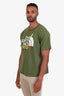 Gucci x North Face Green Cotton Kitten Graphic T-Shirt Size M Mens