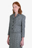 Gucci 2025 Black/White Boucle Cropped Jacket Size 40
