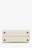 Christian Dior 2016 Cream Grained Leather Medium Diorever Top Handle Bag with Strap