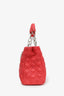 Christian Dior 2012 Pink Cannage Lambskin Leather Dior Soft Shopping Tote Bag