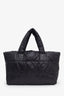 Pre-loved Chanel™ 2011 Black Quilted Nylon Medium Coco Cocoon Tote