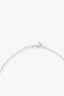 Tiffany & Co. Sterling Silver Red Double Heart Necklace