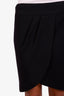 Pre-loved Chanel™ Black Wool Silk Asymmetrical Mini Skirt Size 40