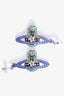 Vivienne Westwood Blue/Purple Acrylic and Crystal-Embellished Orb Earrings