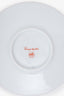 Hermès Orange/White Tressages Equestre Porcelain Cup and Saucer Set X2