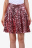 Dolce & Gabbana Pink Sequin Skater Skirt Size 40