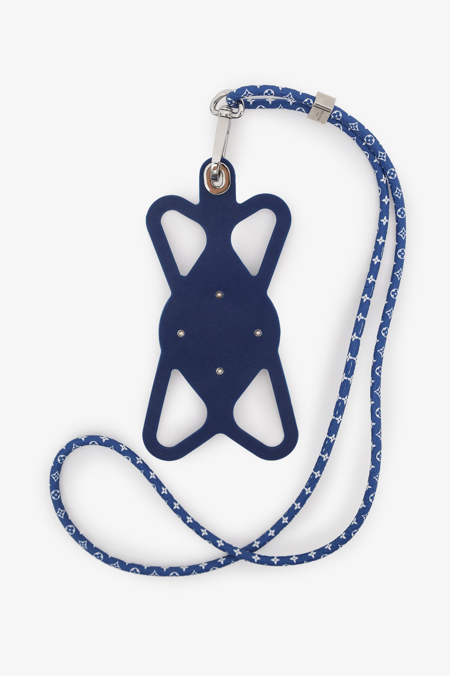 Louis Vuitton Blue Monogram Strap Phone Holder – Mine & Yours