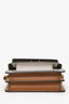 Marni Grey/Green Leather Mini Trunk Crossbody Bag