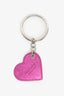 Vivienne Westwood Pink Leather Heart Key Chain