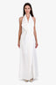 Source Unknown White Sleeveless Maxi Dress Size S