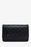 Pre-loved Chanel™ 2014 Black Calfskin Quilted Cambon Ligne Wallet On Chain
