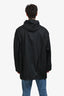 Prada 2018 Black Nylon Logo Plaque Hooded Lightweight Jacket Size L Men's