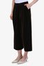 Douchanglee Brown Velvet Crop Trousers Size 36