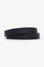 Hermès Black Leather Kelly Double Tour Bracelet GHW