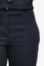 Thom Browne Navy Structured Denim Trousers Size 38