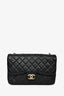 Pre-loved Chanel™ 2015 Black Lambskin Westminster Pearl CC Flap Shoulder Bag