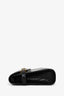 Saint Laurent Black Croc Embossed Small Manhattan Bag