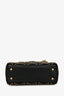 Christian Dior 2018 Black Leather Studded Mini Dior Top Handle with Strap
