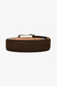 Zegna Brown Suede Belt Size 90/36 Mens