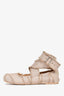 Christian Dior Nude Ankle Wrap Ballet Flats Size 40