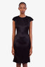 L'Agence Black Cuffed Sleeve Mini Dress Size 4